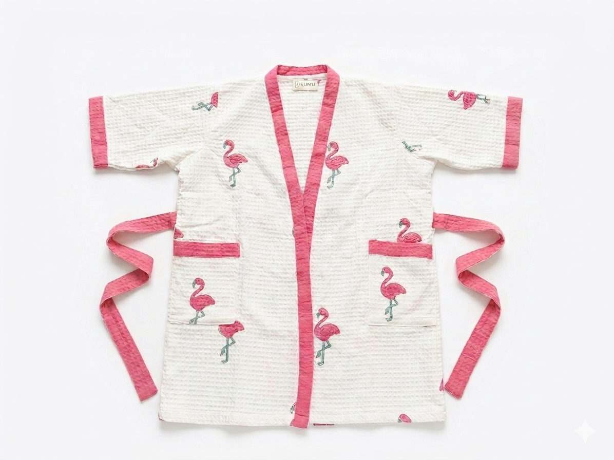 Pink Flamingo Swim Robe