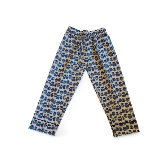 Kid's Owl Pyjama set - Blue