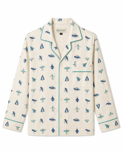 Paper Plane Dreams Pajama Set