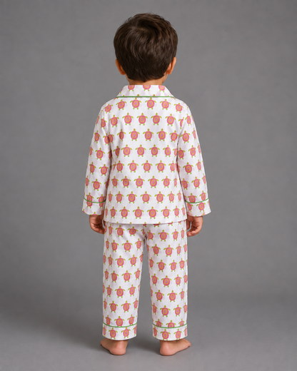 Pink Turtle Cotton Set
