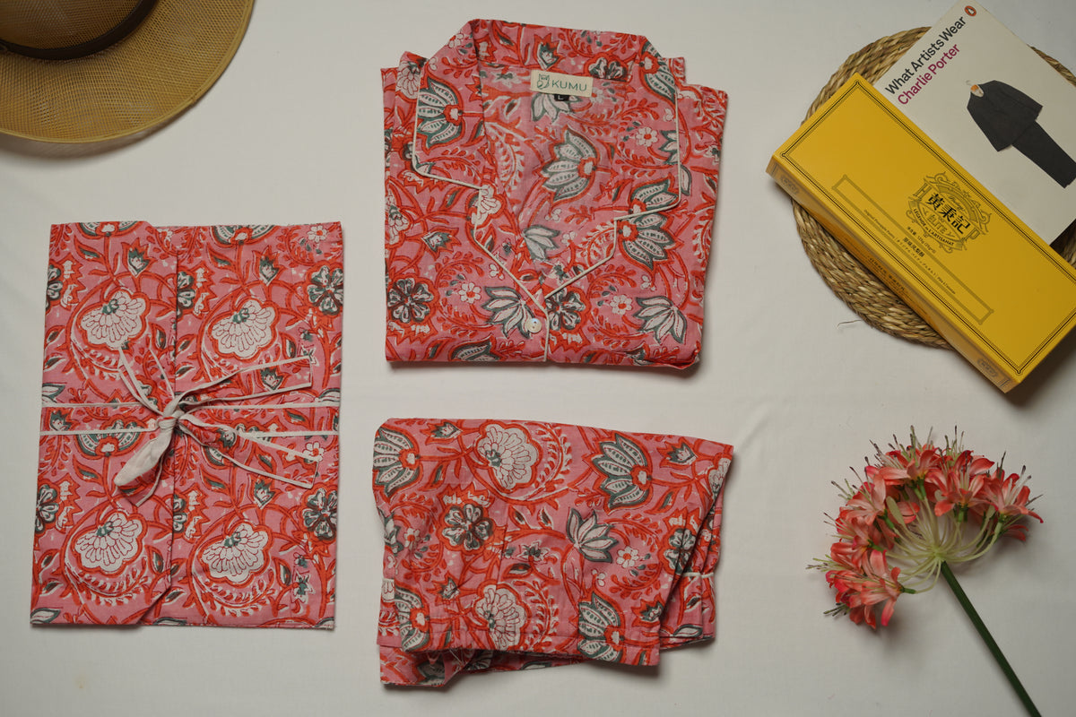 Pink flower set