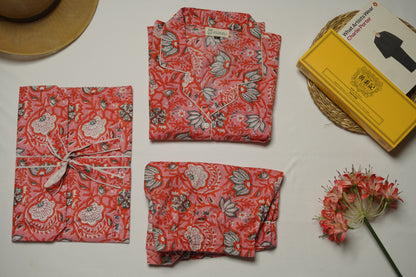 Pink flower set