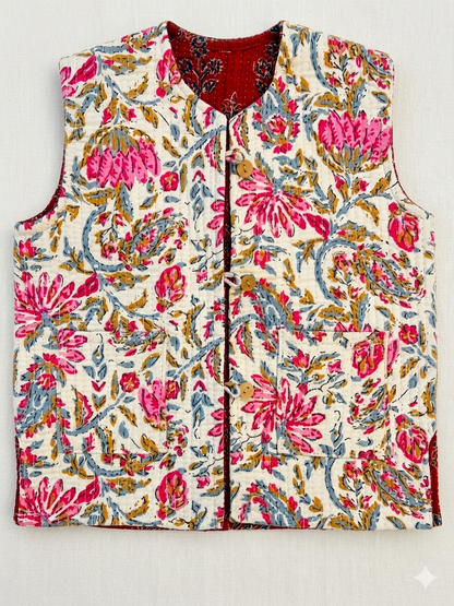 Lal Buti Quilted Vest