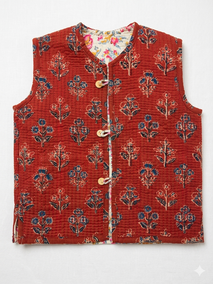 Lal Buti Quilted Vest