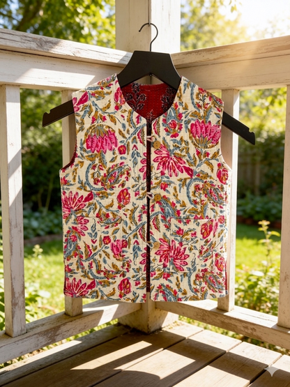 Lal Buti Quilted Vest