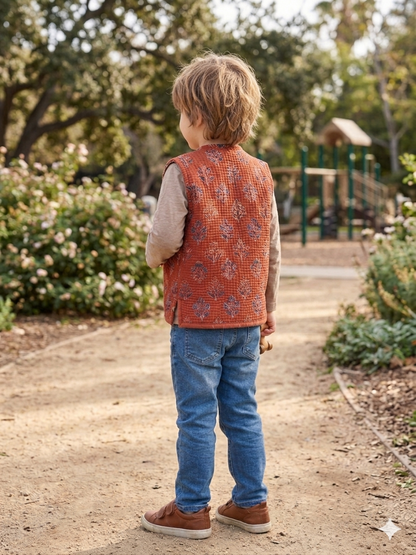 Lal Buti Quilted Vest