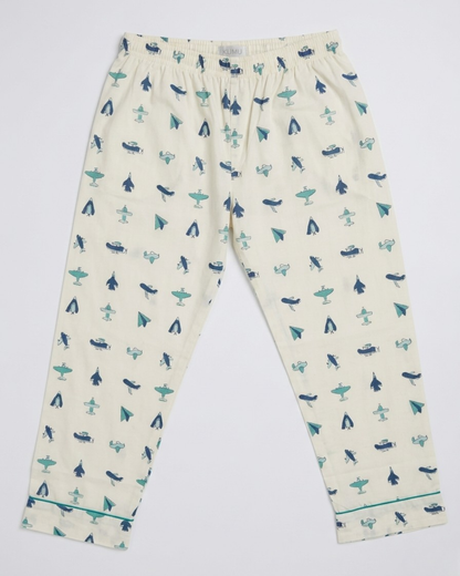 Paper Plane Dreams Pajama Set
