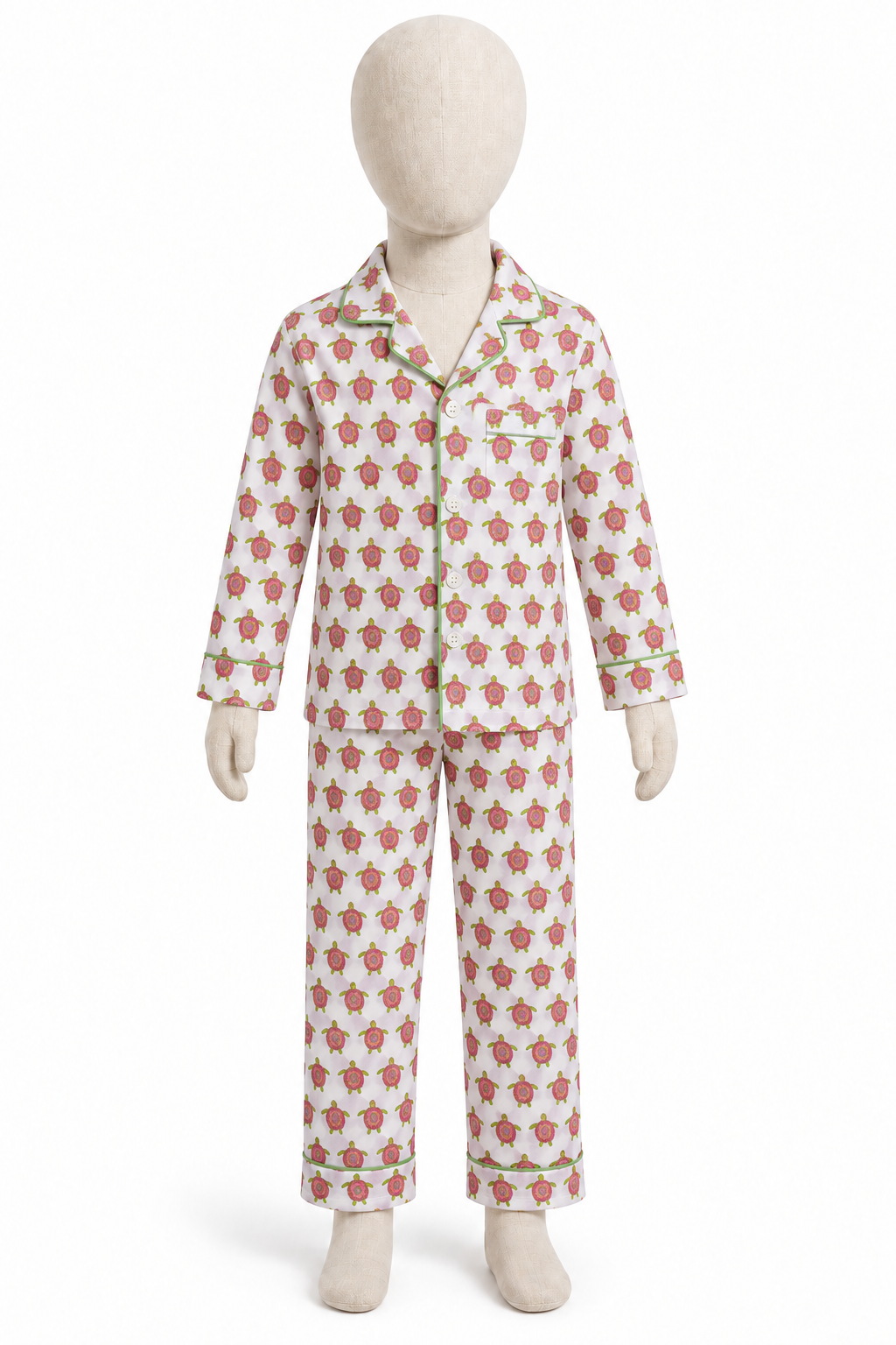 Pink Turtle Cotton Set