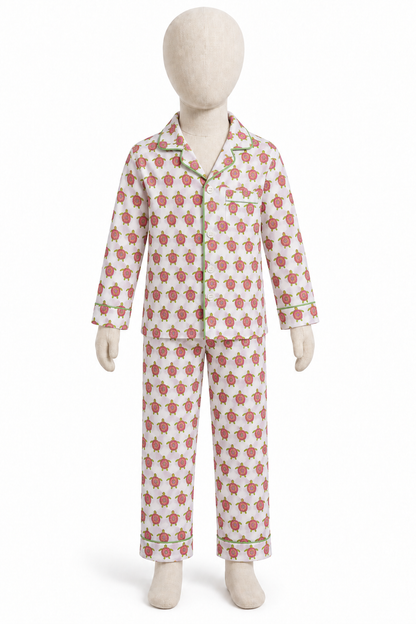 Pink Turtle Cotton Set