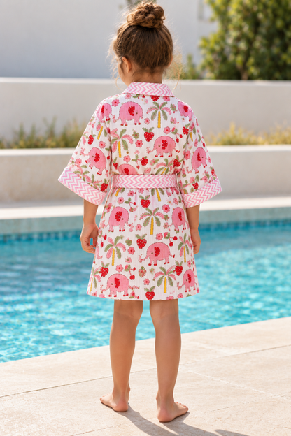 Jumbo Strawberry Swim Robe